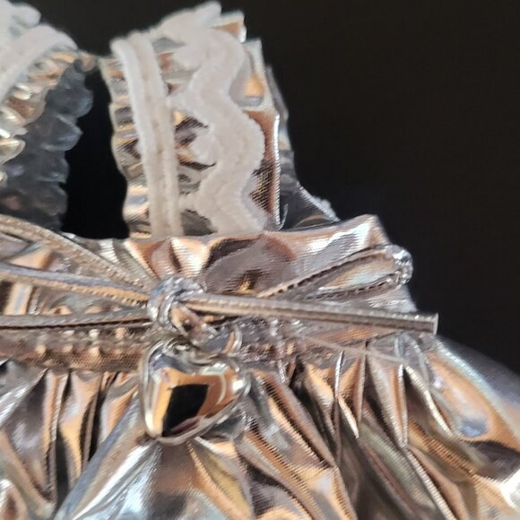 Labubu Silver metallic dress and bow outfit 2 pc no doll - Picture 8 of 10